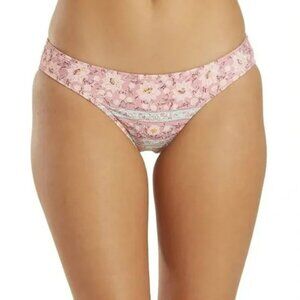 Billabong Orchid Haze Tanga Low Rise Bikini Bottoms in Pink & Blue Floral NWT